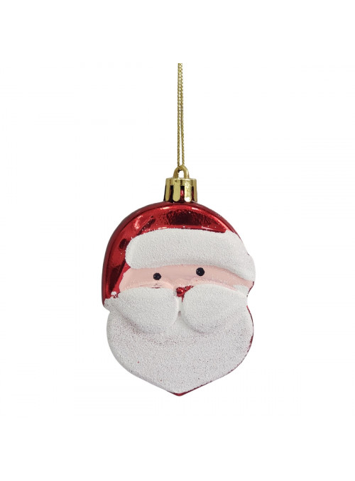 Enfeite para Pendurar Papai Noel 8cm Decoração Árvore de Natal 4 Unidades