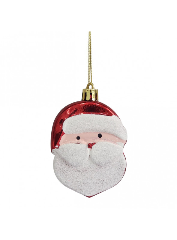 Enfeite para Pendurar Papai Noel 8cm Decoração Árvore de Natal 4 Unidades