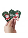 Tag para Presente de Natal Papai Noel 12 Unidades Artigos de Natal