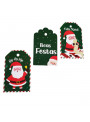 Tag para Presente de Natal Papai Noel 12 Unidades Artigos de Natal