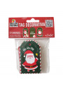 Tag para Presente de Natal Papai Noel 12 Unidades Artigos de Natal