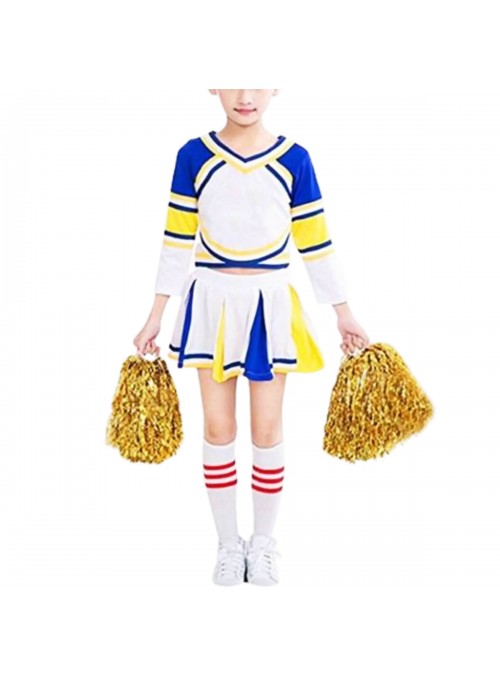 Pompom Metalizado Dourado 32cm Líder de Torcida Adereço Fantasia 2 Unidades