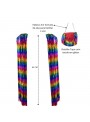 Ombreiras de Fios Metalizados Coloridos 10x65cm O Par Adereços de Carnaval