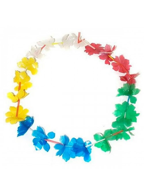 Adereço de Festa Colar Havaiano Tradicional Carnaval Kit Festa
