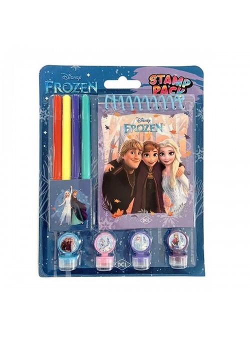 Livro Infantil + Canetinhas + Carimbos Frozen Disney Lembrancinha