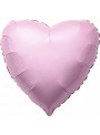 Balão Metalizado Coração Rosa Bebê 20 Polegadas 50cm