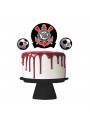 Topo de Bolo Cake Topper Time Corinthians Festcolor 3 Unidades