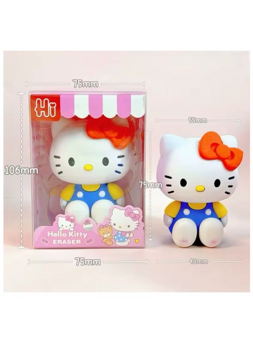 Borracha Gigante Hello Kitty 3D Papelaria Fofa Kawaii Lembrancinha