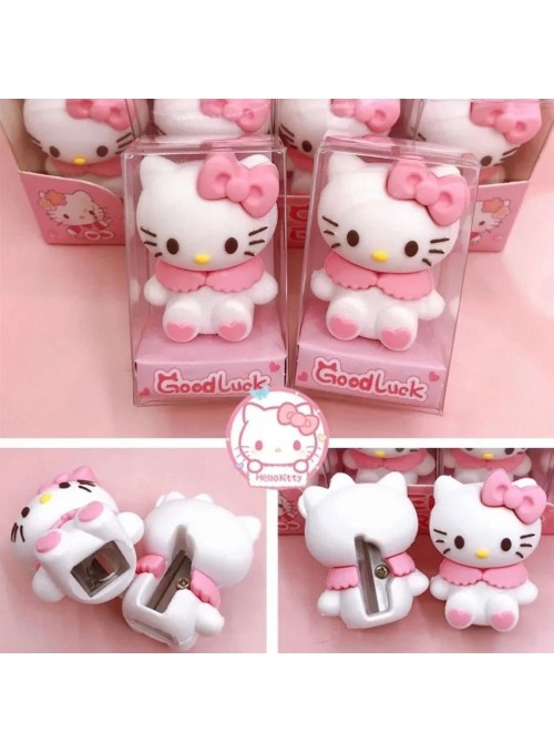 Apontador Hello Kitty Papelaria Fofa Kawaii Lembrancinha 1 Unidade