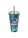 Copo com Canudo Refri Dinossauros Jurassic World 700ml 1 Unidade Lembrancinha