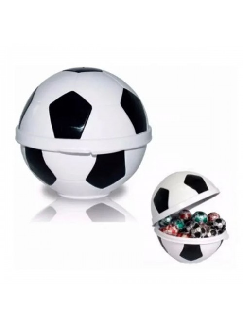 Lembrancinha Porta Mix Bola de Futebol Pote de Doces Decoração 1 Unidade
