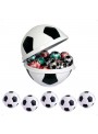 Lembrancinha Porta Mix Bola de Futebol Pote de Doces Decoração 1 Unidade
