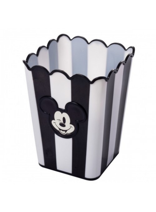 Balde de Pipoca Quadrado Mickey 3D Clássico Preto e Branco 1 Unidade