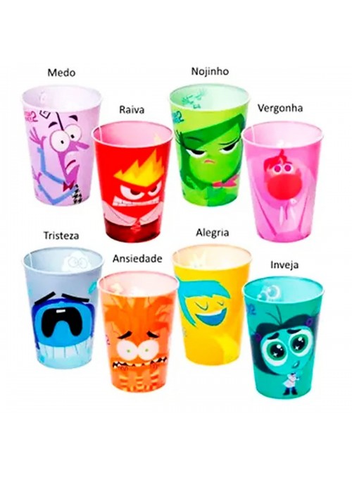 Copo de Plástico Decorado Divertidamente 320ml 1 Unidade Lembrancinha