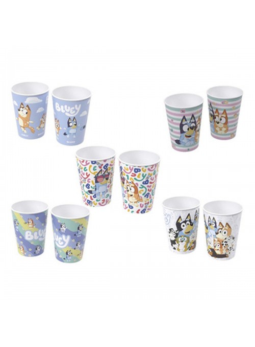 Copo de Plástico Decorado Bluey 320ml 1 Unidade Lembrancinha