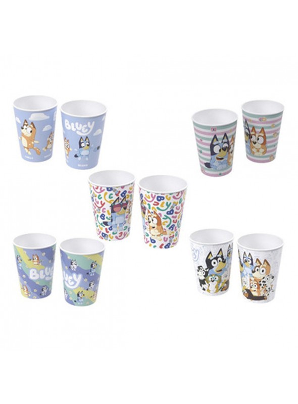 Copo de Plástico Decorado Bluey 320ml 1 Unidade Lembrancinha