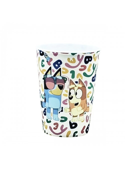 Copo de Plástico Decorado Bluey 320ml 1 Unidade Lembrancinha