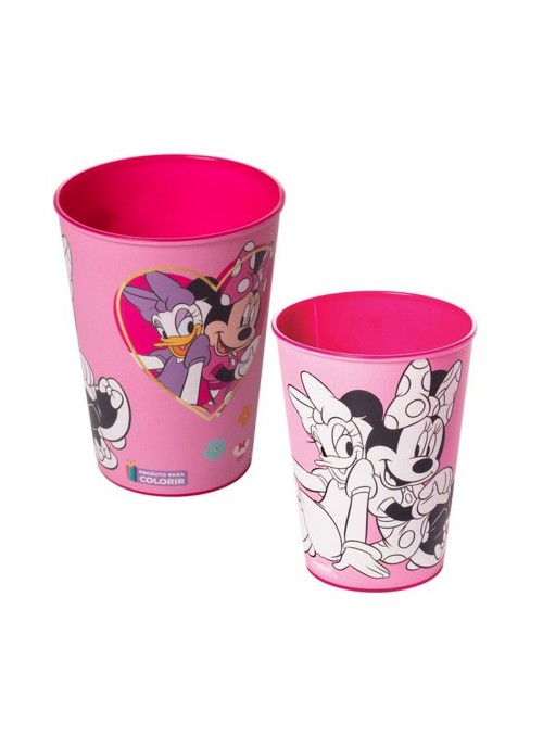 Copo de Plástico Decorado Minnie 320ml 1 Unidade Lembrancinha