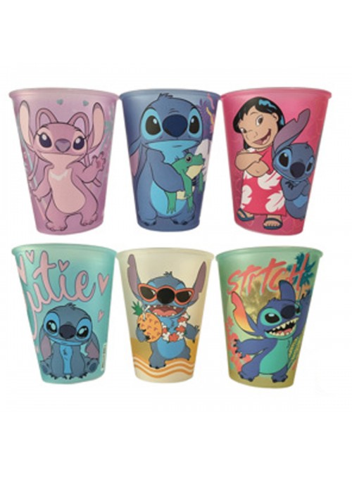 Copo de Plástico Decorado Stitch 280ml 1 Unidade Lembrancinha
