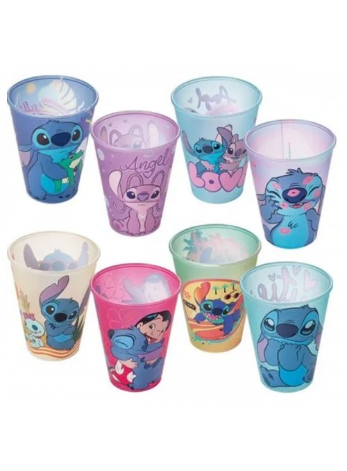 Copo de Plástico Decorado Stitch 280ml 1 Unidade Lembrancinha