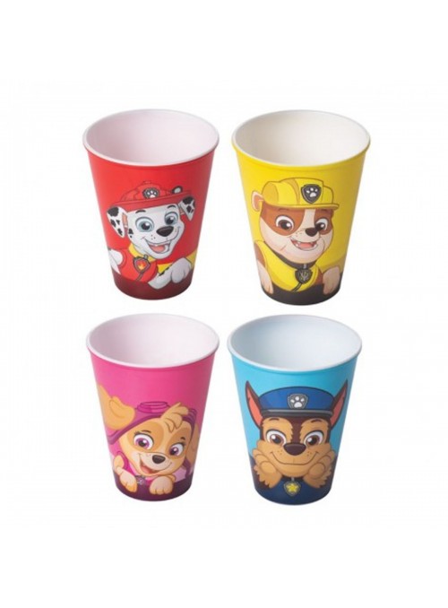 Copo de Plástico Decorado Patrulha Canina 280ml 1 Unidade Lembrancinha
