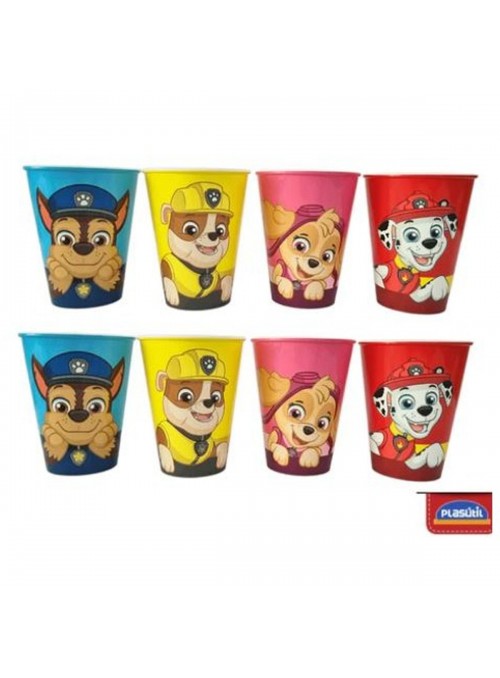 Copo de Plástico Decorado Patrulha Canina 280ml 1 Unidade Lembrancinha