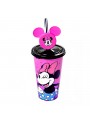 Copo com Canudo Refri Minnie Disney 500ml 1 Unidade Lembrancinha