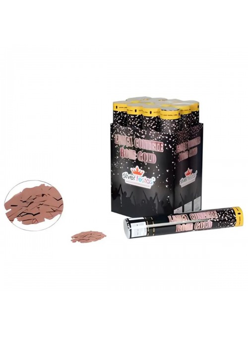 Lança Confete Metalizado Rose Gold 30 cm