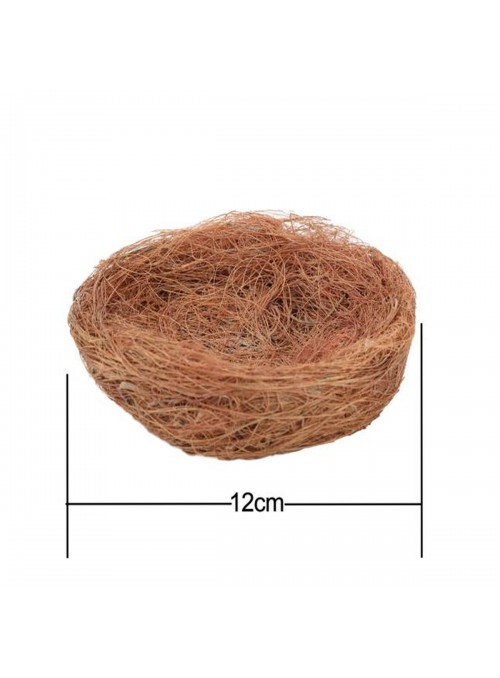 Cesta de Palha Decorativa Páscoa 12cm 1 Unidade Decoração