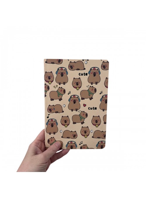 Caderno Capivara Fofa Brochura Papelaria Fofa Lembrancinha