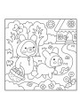 Fuzzy & Cute Livro de Colorir Kawaii Bobbie Gods Coloring Book Fofinho