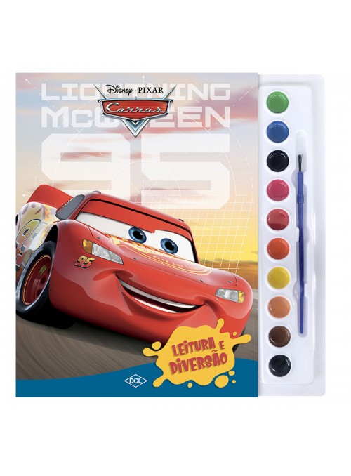 Livro para Colorir Carros Disney com Aquarelas Lembrancinha