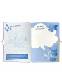 Disney Meu Livro Mágico Stitch com Cadeado, Caneta Mágica e Adesivos Lembrancinha