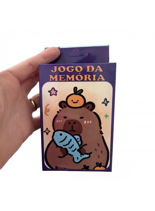 Lembrancinha Jogo da Memória Capivara Fofa Bam Festas Infantil