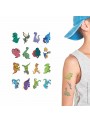 Lembrancinha Tatuagem de Pele Temporária Festa Dinossauros 16 Unidades