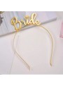 Kit Noiva Adereço de Festa Tiara Bride e Óculos Bride Dourado Despedida de Solteira