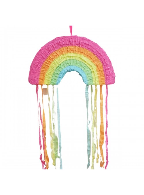 Pinhata Arco Íris com Bastão e Máscara Bam Festas Boutique de Festas