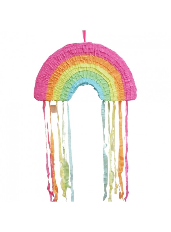 Pinhata Arco Íris com Bastão e Máscara Bam Festas Boutique de Festas
