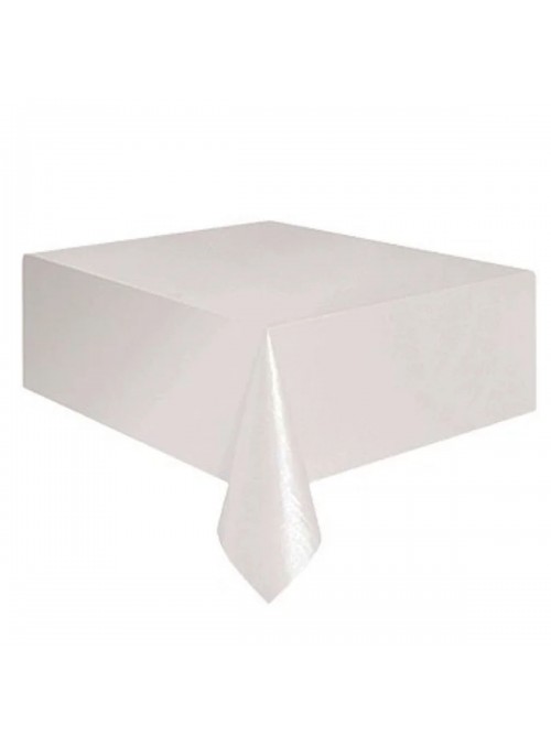 Toalha de Mesa Descartável de Luxo Branca – 1 unidade