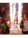 Vela de Aniversário Estrela chama Prata – 1 unidade
