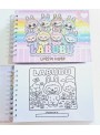 Livro De Colorir Labubu 52 Páginas 180g Capa Dura Holográfica