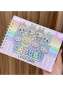 Livro De Colorir Labubu 52 Páginas 180g Capa Dura Holográfica