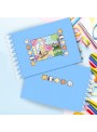 Livro De Colorir Bobbie Goods Azul Capa Dura 50 Páginas 120g Relaxamento E Criatividade
