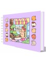 Livro De Colorir Bobbie Goods Lilás Capa Dura 50 Páginas 120g Relaxamento E Criatividade