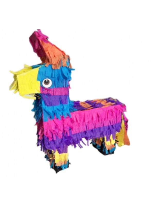 Pinhata Burrinho Colorido com Bastão e Máscara Bam Festas Boutique de Festas