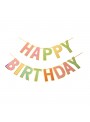 Faixa Decorativa Happy Birthday Colorido 3,5 Metros Silver Festas