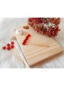 Palitos de Bambu para Petiscos Coração Vermelho 12cm Silver Festas 20 unidades