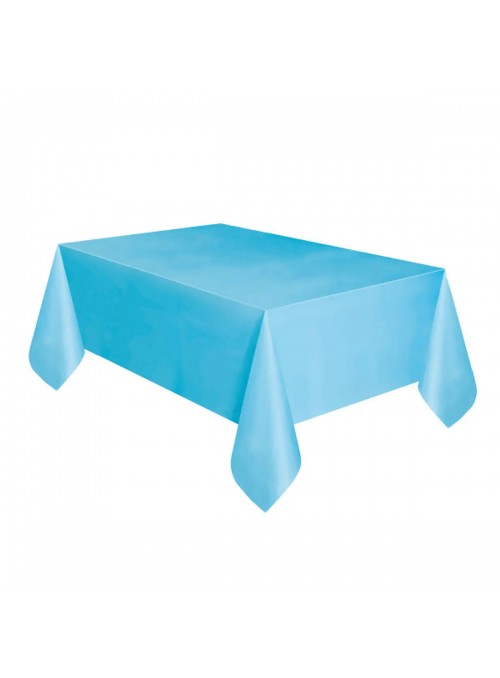 Toalha de Mesa Descartável de Luxo Azul Claro – 1 unidade