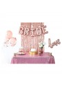 Cortina Metalizada Rose Gold 1m x 2m Decoração de Festa Silver Festas