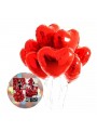 Balão Metalizado Coração Vermelha 18 Polegadas 45cm Cromus Balloons